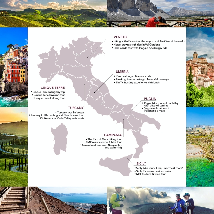 Best Outdoor Itineraries to find in  Italy